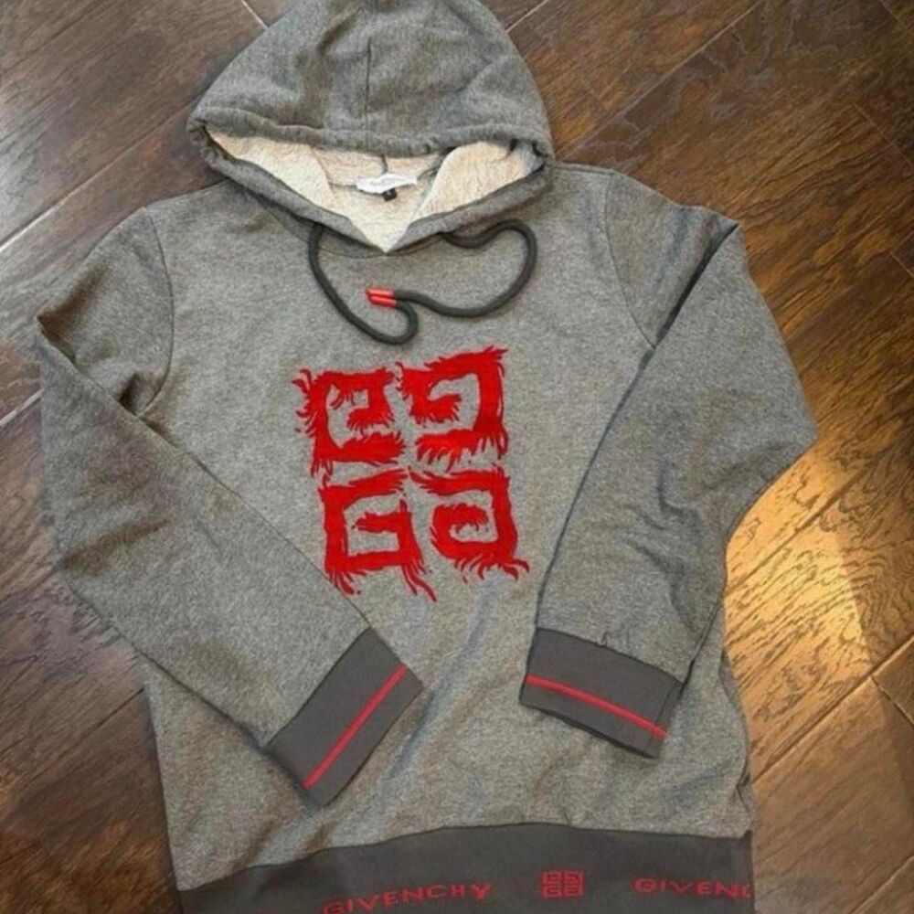 Givenchy Men's Grey Hoodie
